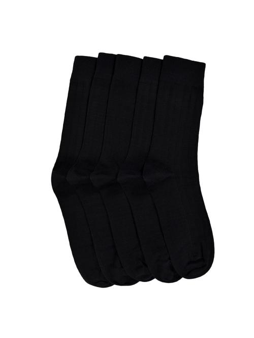 set of 5 black cotton no show sock - 16227063 - Very Small Image - 1