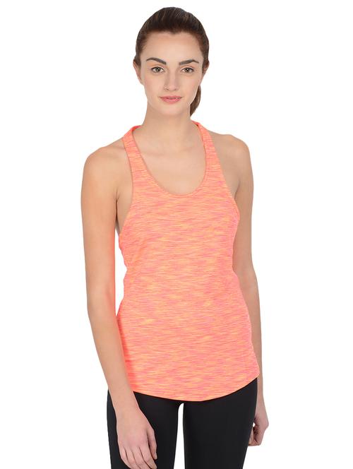 racer back heather print tank tee - 16227443 - Very Small Image - 1