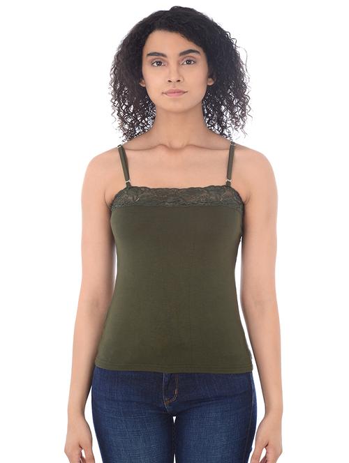 lace detail solid camisole - 16227540 - Very Small Image - 1