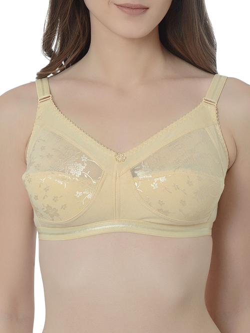 floral patch lace panel bra - 16227599 - Very Small Image - 1