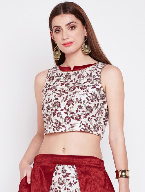 floral printed blouse - 16228270 - Very Small Image - 1