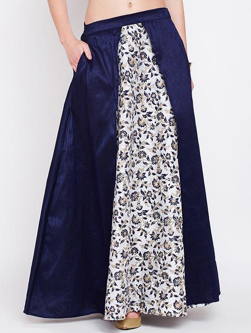 foil printed a-line skirt - 16228300 - Very Small Image - 1