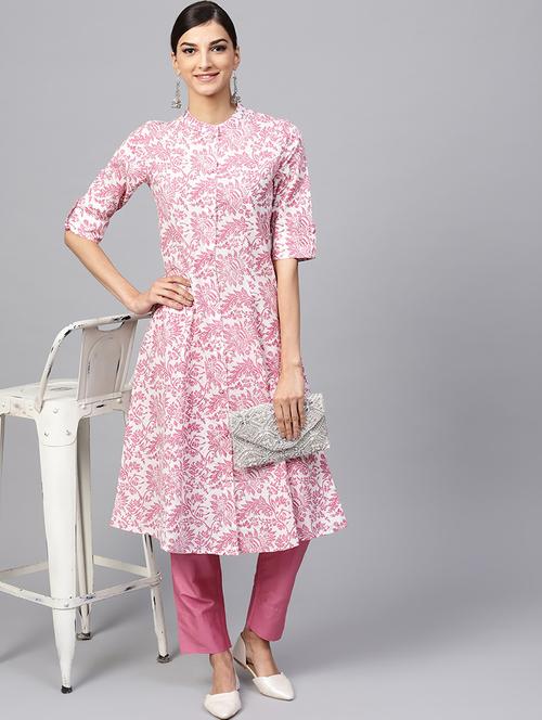 floral printed kurta - 16228864 - Very Small Image - 1