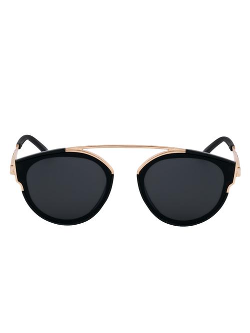 royal son uv protected oval premium sunglasses for men (hi0090|59|black lens) - 16229430 - Very Small Image - 1