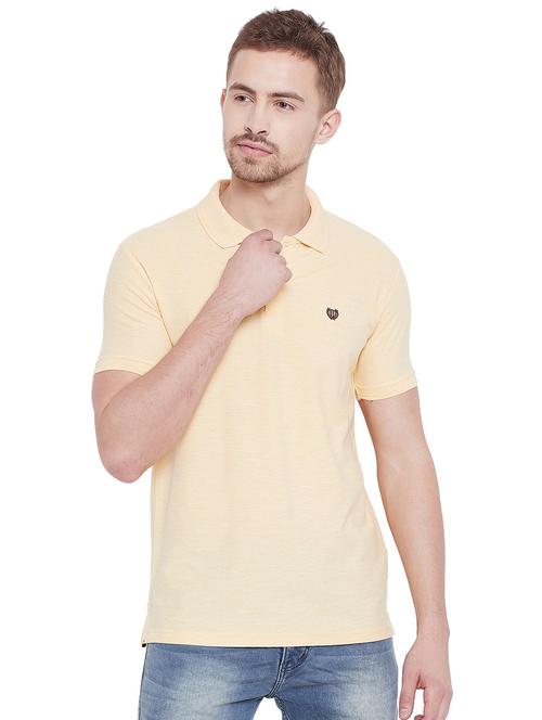 yellow solid polo t-shirt - 16229606 - Very Small Image - 1