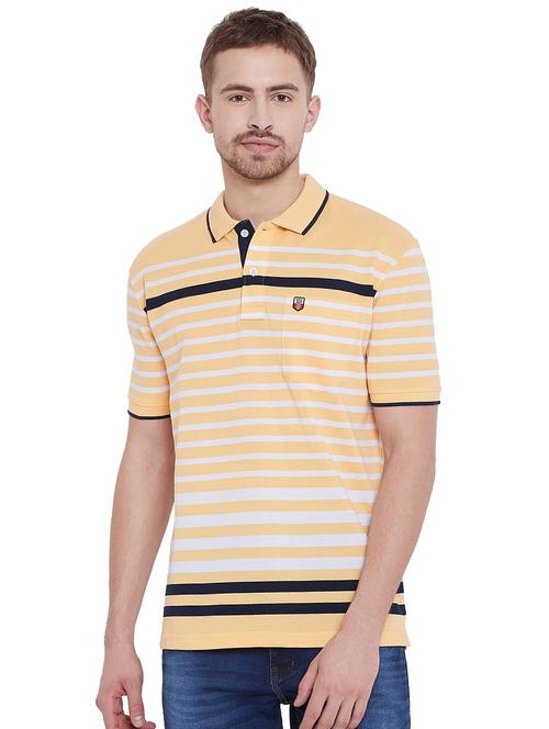 yellow striped polo t-shirt - 16229618 - Very Small Image - 1