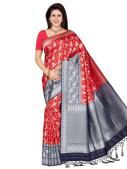 conversational woven saree - 16230514 - Very Small Image - 1