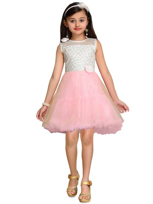 pink net frock - 16230644 - Very Small Image - 1