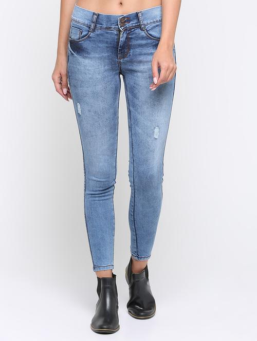 distressed skinny fit jeans - 16233285 - Very Small Image - 1