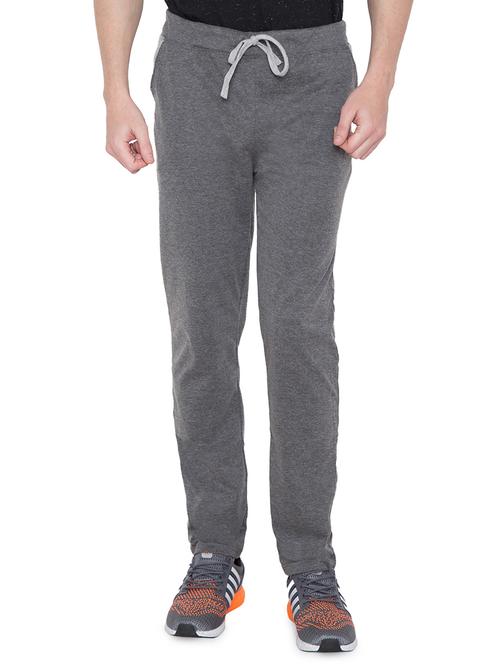 grey cotton full length track pant - 16233671 - Very Small Image - 1