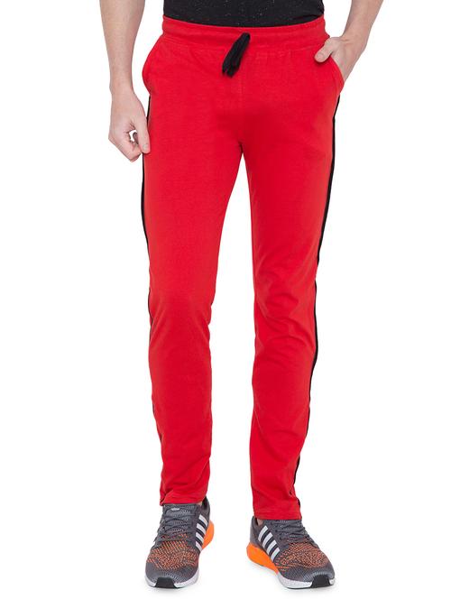 red side striped full length track pant - 16233678 - Very Small Image - 1