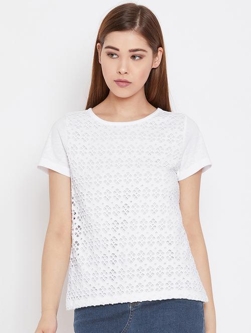 crochet short sleeves top - 16233694 - Very Small Image - 1