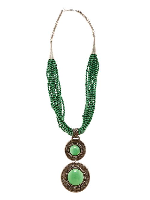 women ethnic daily wear designer necklace - 16234664 - Very Small Image - 1