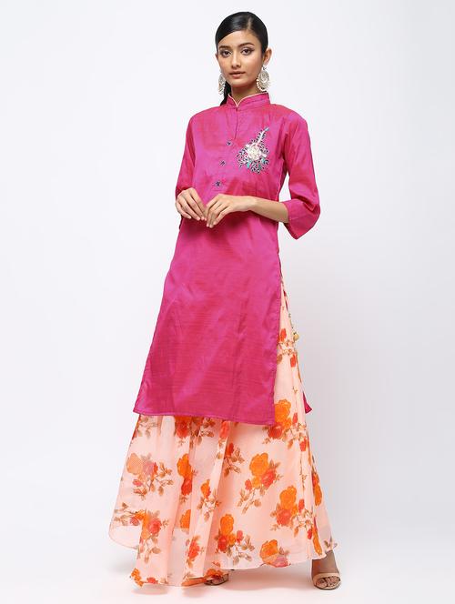 embellished kurta skirt set - 16236057 - Very Small Image - 1