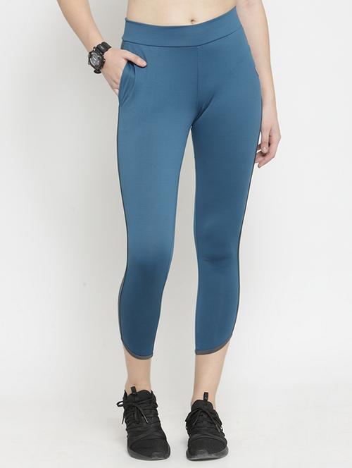 contrast piped ankle length legging - 16236269 - Very Small Image - 1