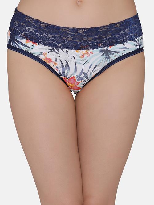 lace detail tropical hipster panty - 16236715 - Very Small Image - 1