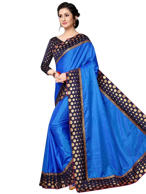 contrast bordered saree - 16237162 - Very Small Image - 1