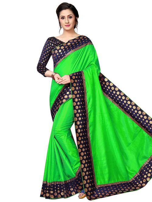 contrast bordered saree - 16237164 - Very Small Image - 1