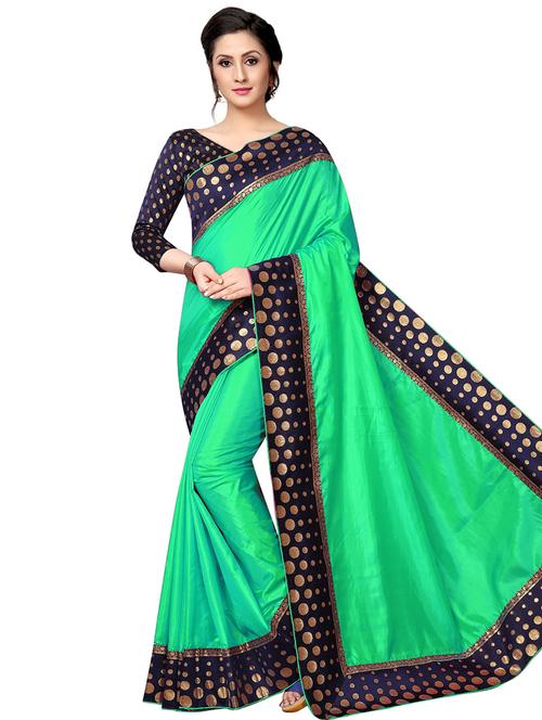 contrast bordered saree - 16237165 - Very Small Image - 1