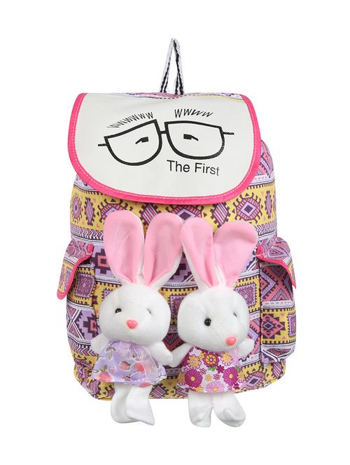 pink cotton polyester blend regular backpack - 16237235 - Very Small Image - 1