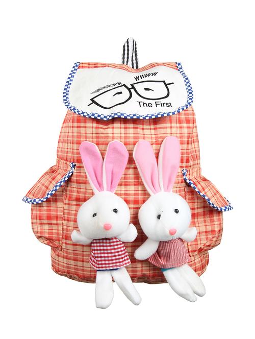 orange cotton polyester blend regular backpack - 16237287 - Very Small Image - 1