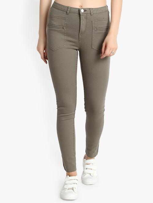 high rise pocket patch jeans - 16237383 - Very Small Image - 1