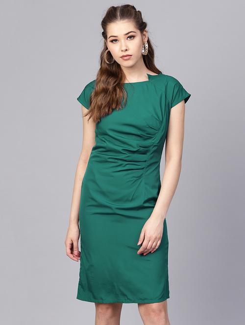 ruched detail sheath dress - 16237397 - Very Small Image - 1