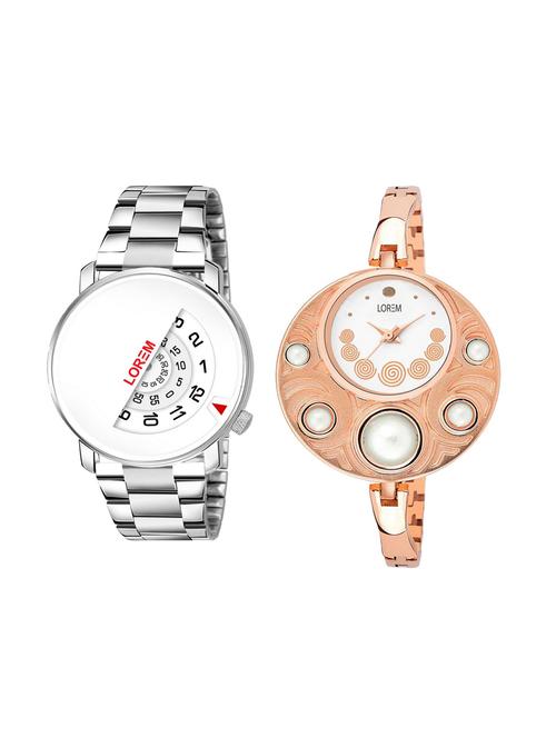 set of 2 analog couple watches - 16237962 - Very Small Image - 1