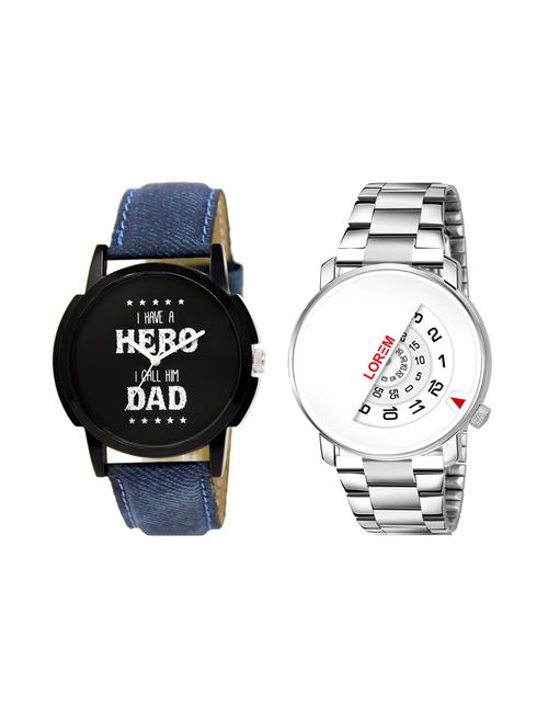 set of 2 analog watch combos - 16238079 - Very Small Image - 1