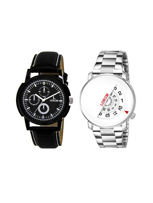 set of 2 analog watch combos - 16238085 - Very Small Image - 1