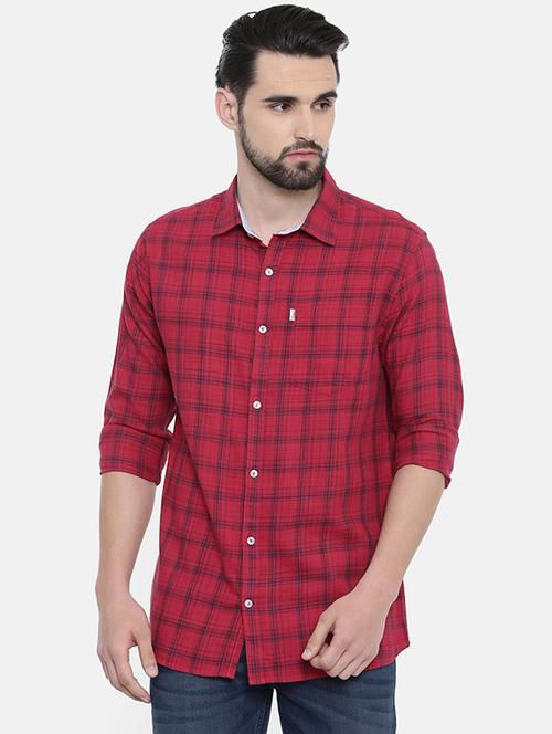 red checkered casual shirt - 16238417 - Very Small Image - 1