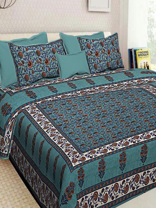 cotton bedsheet with 2 pillow covers - 16241752 - Very Small Image - 1