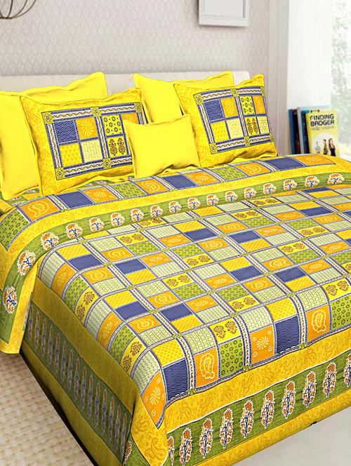 cotton bedsheet with 2 pillow covers - 16241758 - Very Small Image - 1