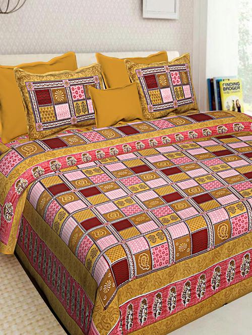 cotton bedsheet with 2 pillow covers - 16241760 - Very Small Image - 1