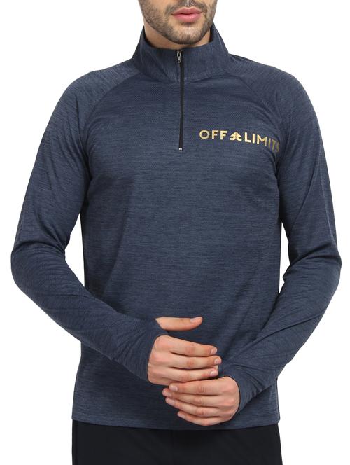 navy blue polyester blend sweatshirt - 16242015 - Very Small Image - 1