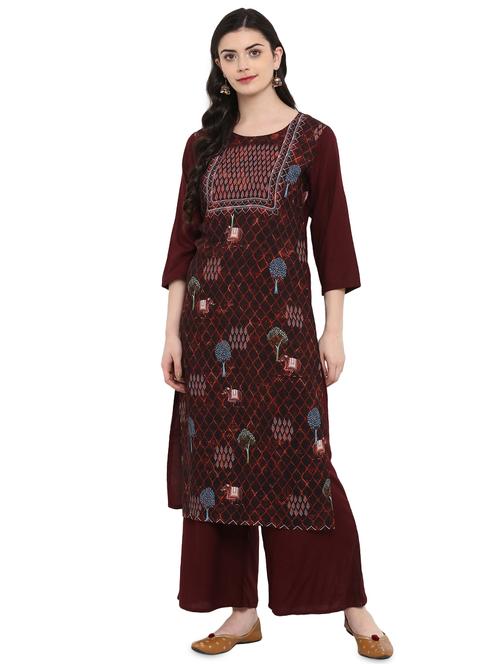 digital printed straight kurta - 16244808 - Very Small Image - 1
