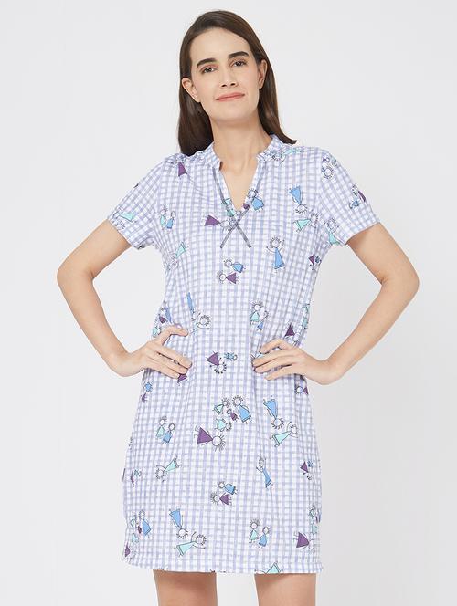 checkered quirky nighty - 16245143 - Very Small Image - 1
