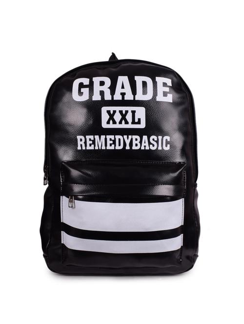 black leatherette (pu) regular backpack - 16245438 - Very Small Image - 1