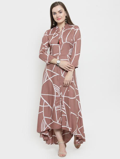 abstract high-low ethnic dress - 16246964 - Very Small Image - 1
