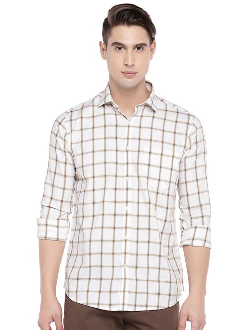 white checkered casual shirt - 16247070 - Very Small Image - 1