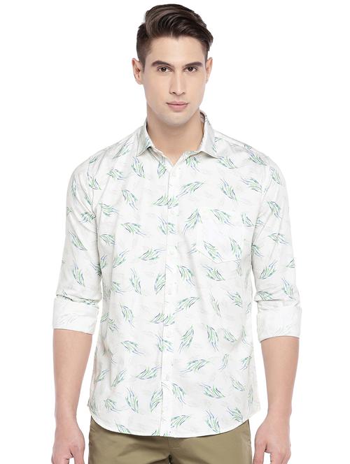 white printed casual shirt - 16247077 - Very Small Image - 1