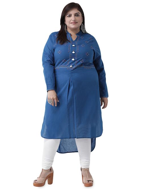 women's high-low kurta - 16247155 - Very Small Image - 1
