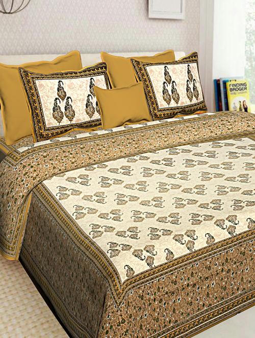 cotton bedsheet with 2 pillow covers - 16247861 - Very Small Image - 1