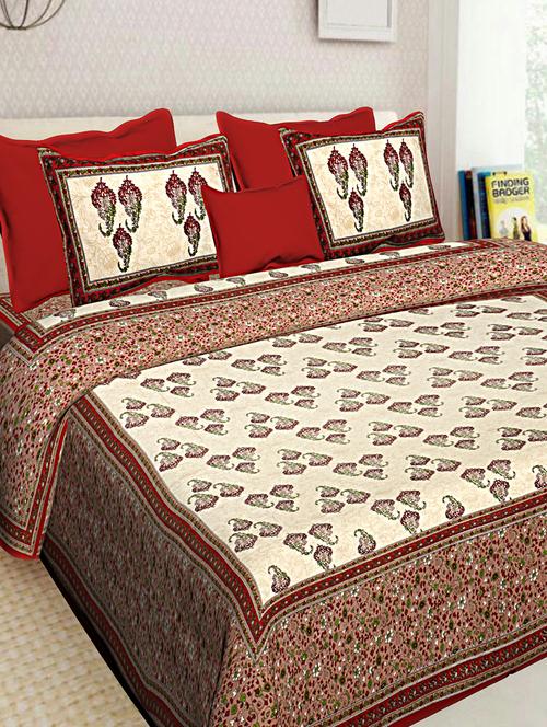 cotton bedsheet with 2 pillow covers - 16247863 - Very Small Image - 1