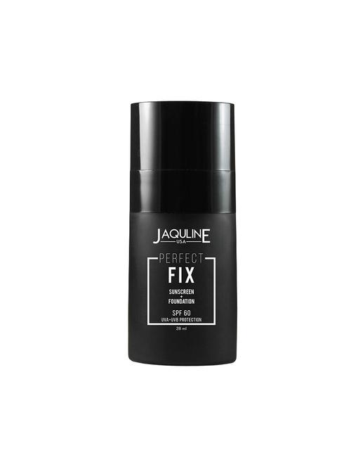 jaquline usa perfect fix sunscreen + foundation spf 50 uva + uvb protection ivory 01 28 ml - 16248565 - Very Small Image - 1