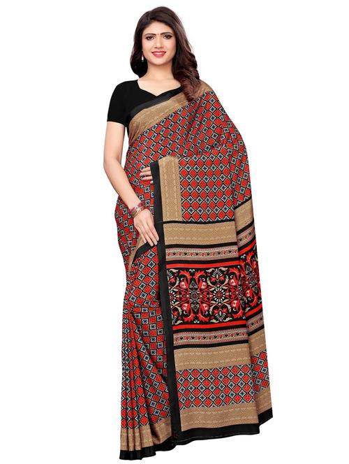 floral printed saree with blouse - 16248739 - Very Small Image - 1