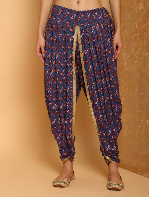 floral printed dhoti salwar - 16248940 - Very Small Image - 1