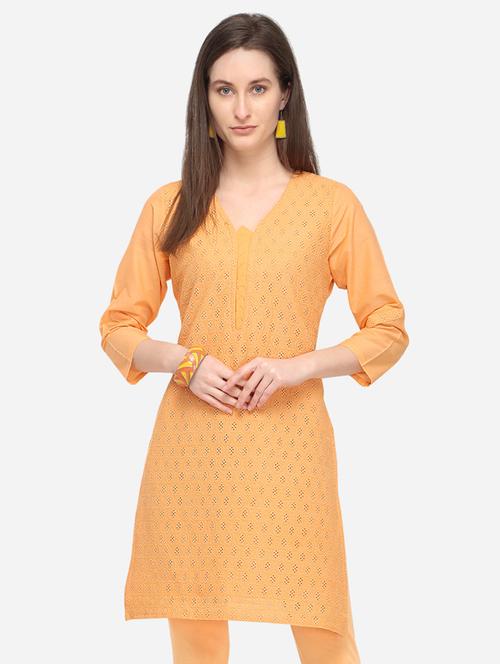 solid straight kurta - 16249081 - Very Small Image - 1