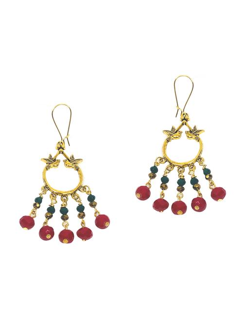 red brass hoop earring - 16249423 - Very Small Image - 1