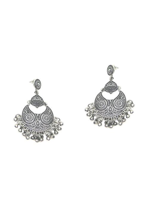 silver metal hoop earring - 16249425 - Very Small Image - 1